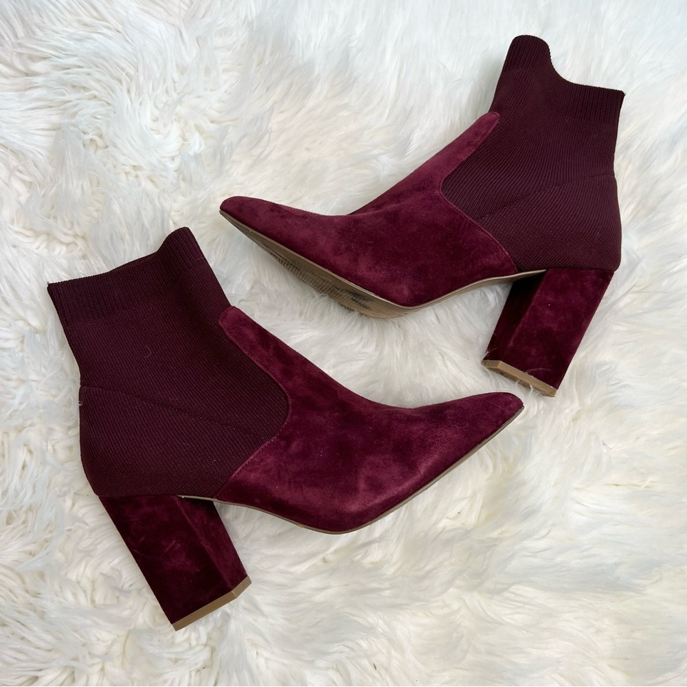 Steve Madden Burgundy Ankle Boots